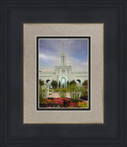 Mount Timpanogos Temple Morning Garden