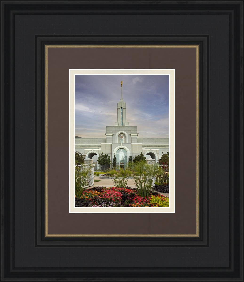 Mount Timpanogos Temple Morning Garden