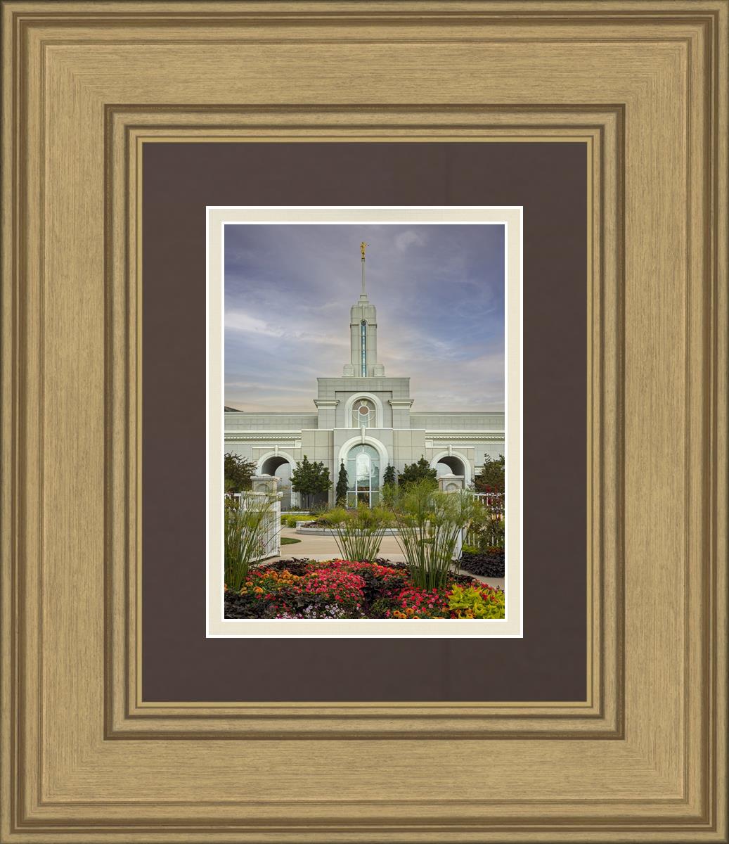 Mount Timpanogos Temple Morning Garden