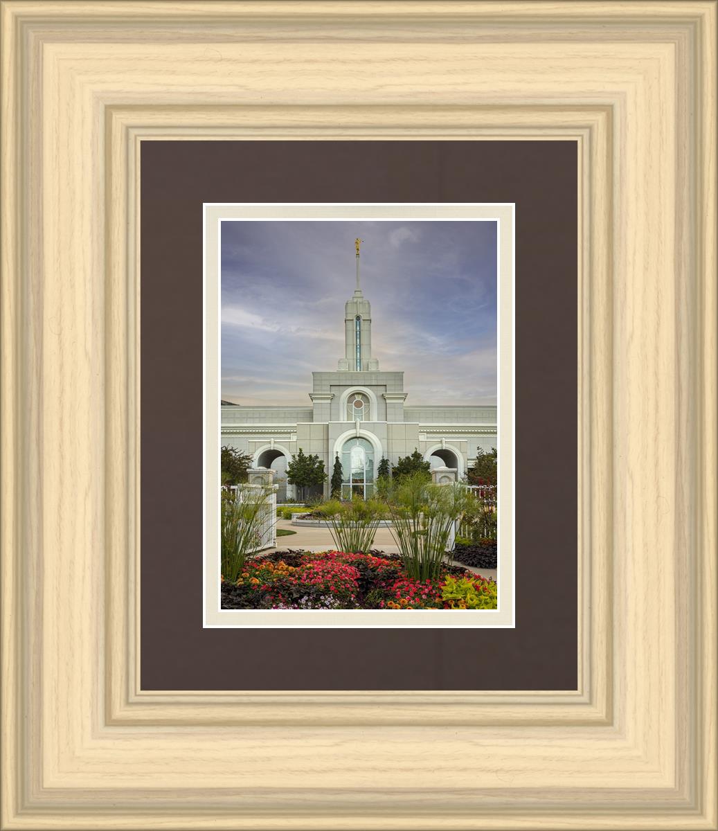 Mount Timpanogos Temple Morning Garden