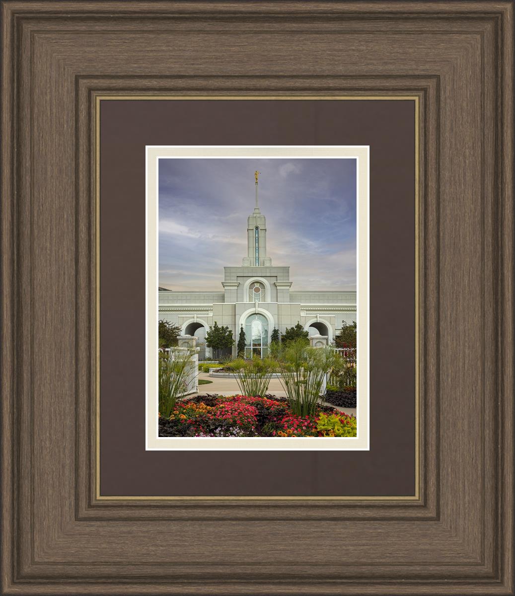 Mount Timpanogos Temple Morning Garden