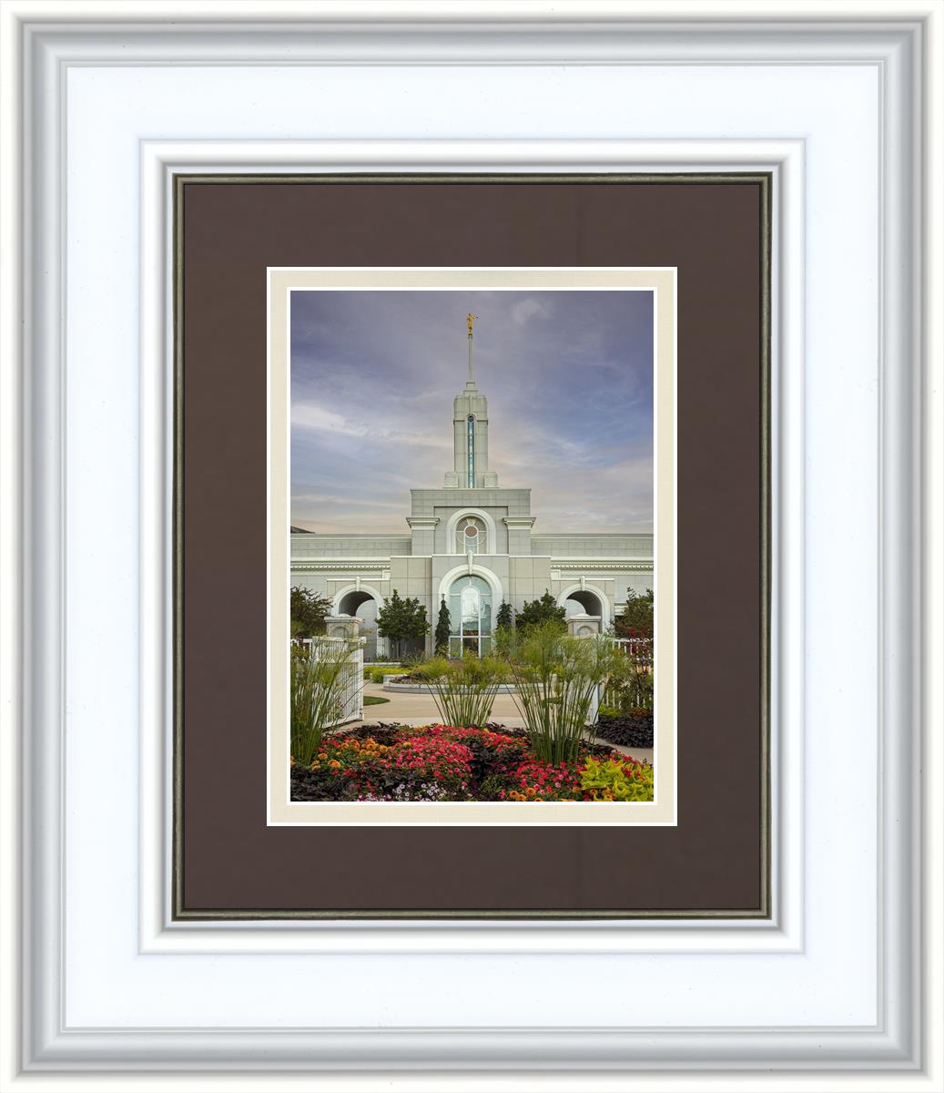 Mount Timpanogos Temple Morning Garden