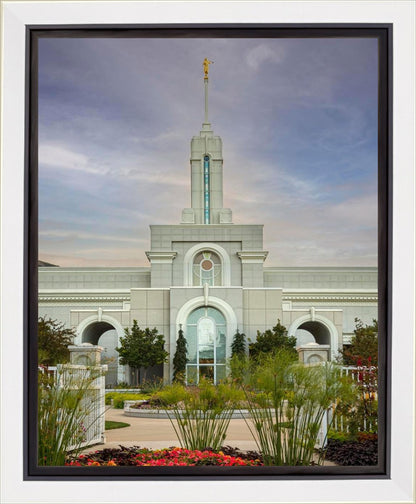 Mount Timpanogos Temple Morning Garden
