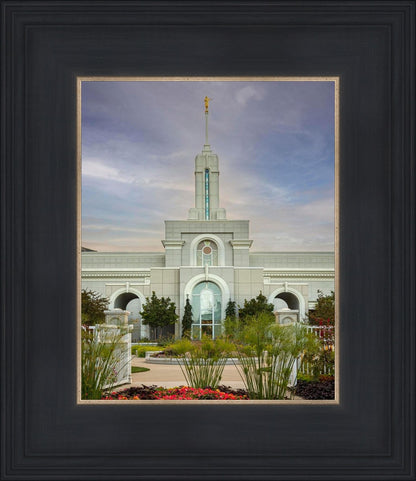 Mount Timpanogos Temple Morning Garden