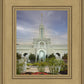 Mount Timpanogos Temple Morning Garden