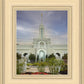 Mount Timpanogos Temple Morning Garden