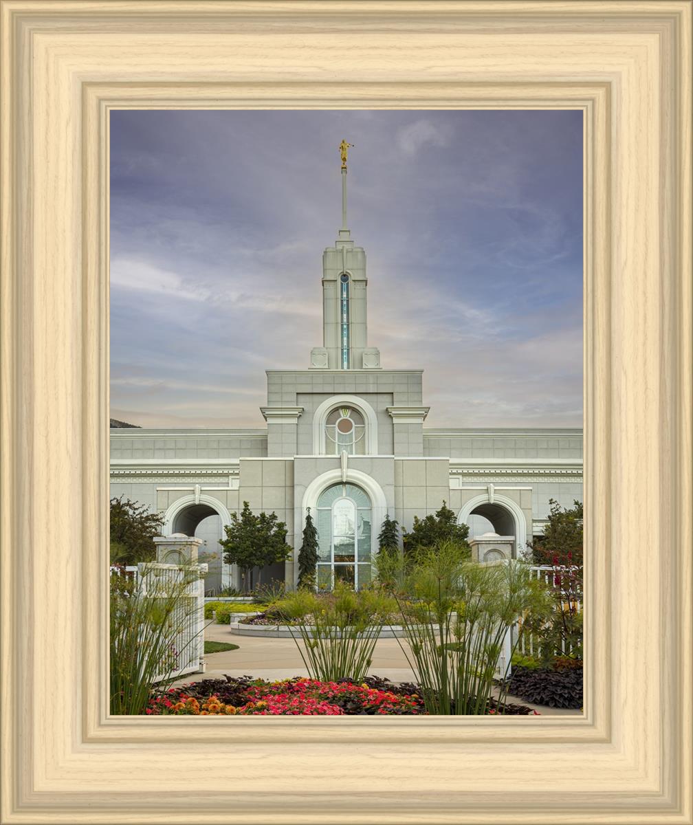 Mount Timpanogos Temple Morning Garden