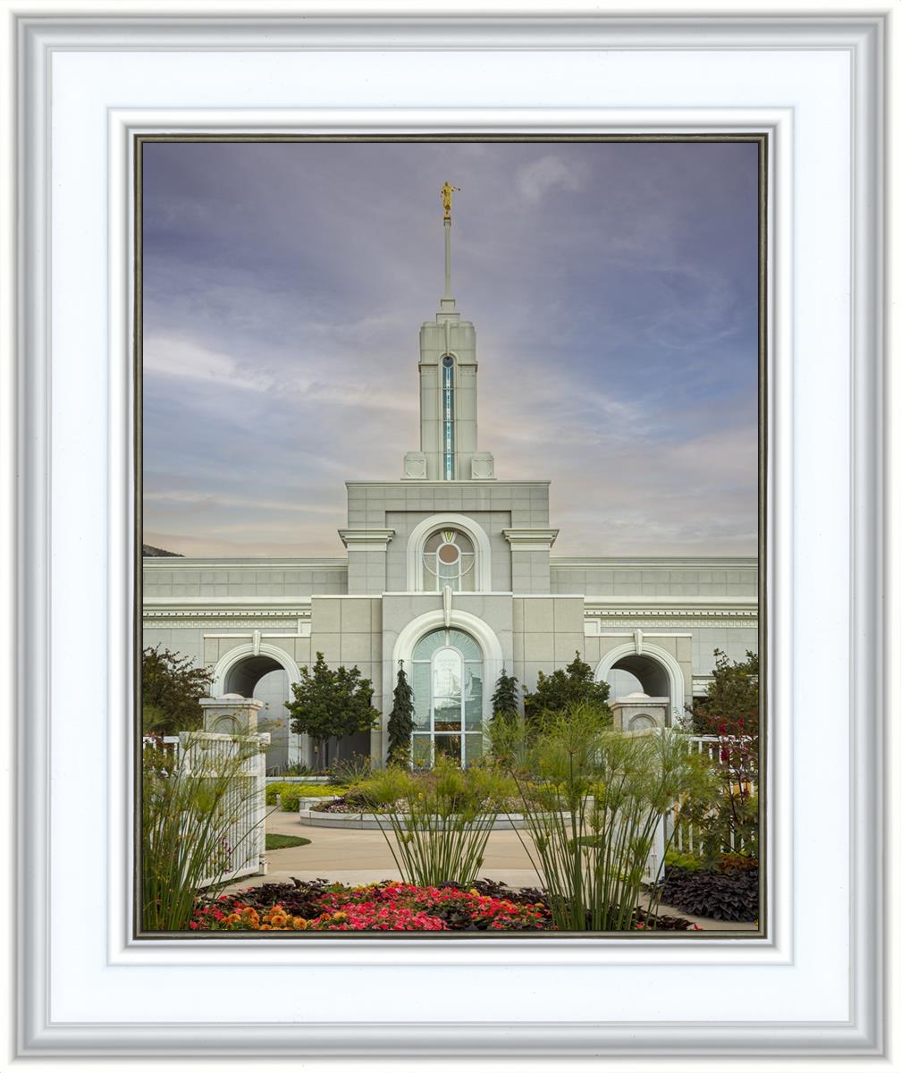 Mount Timpanogos Temple Morning Garden