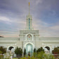Mount Timpanogos Temple Morning Garden