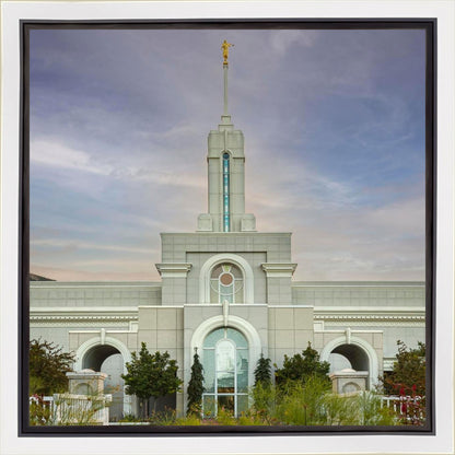 Mount Timpanogos Temple Morning Garden