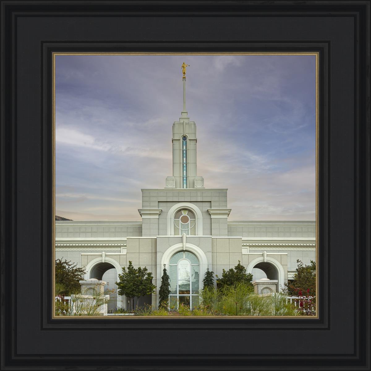 Mount Timpanogos Temple Morning Garden