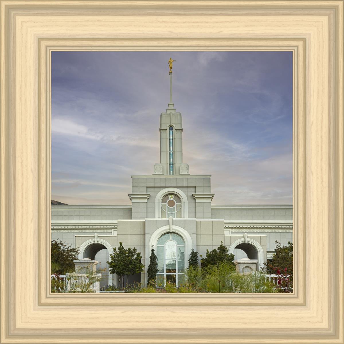 Mount Timpanogos Temple Morning Garden