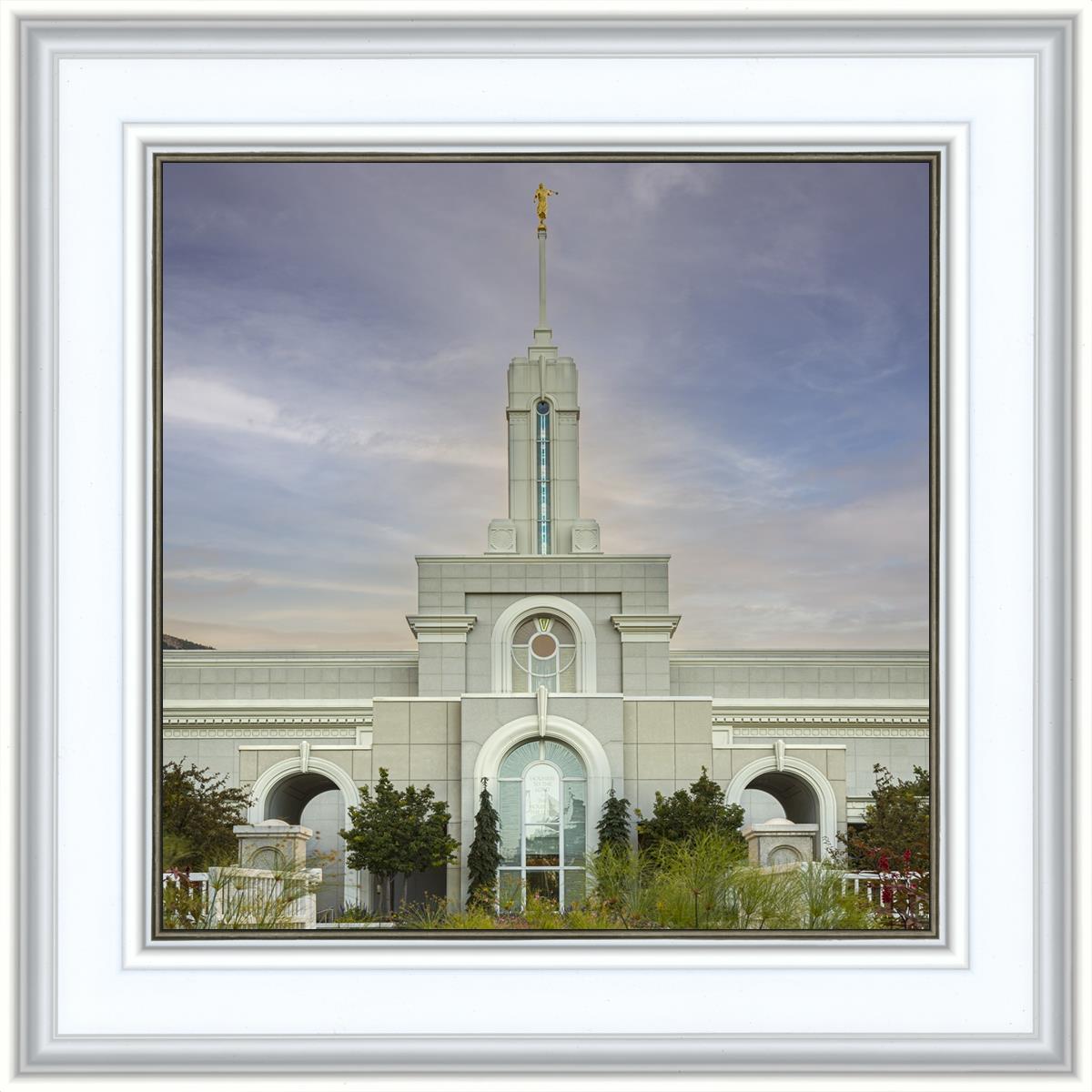 Mount Timpanogos Temple Morning Garden
