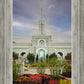 Mount Timpanogos Temple Morning Garden