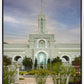 Mount Timpanogos Temple Morning Garden
