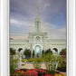 Mount Timpanogos Temple Morning Garden