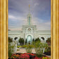 Mount Timpanogos Temple Morning Garden