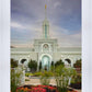 Mount Timpanogos Temple Morning Garden