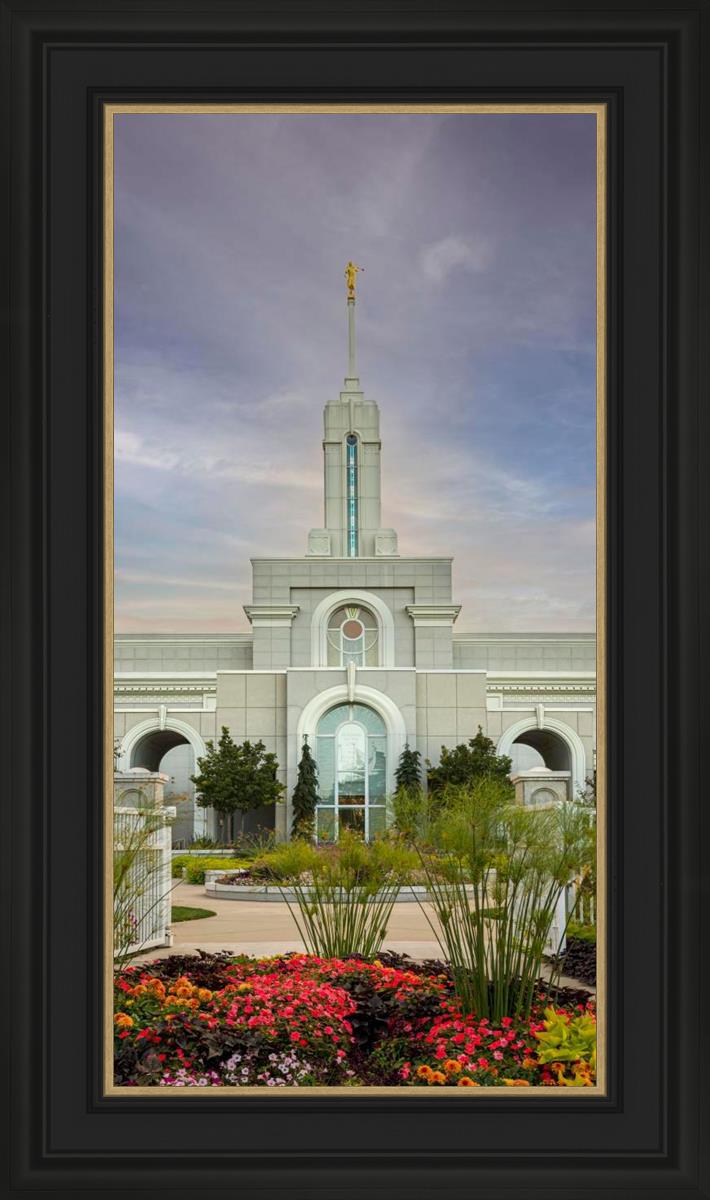 Mount Timpanogos Temple Morning Garden