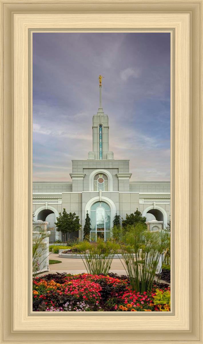 Mount Timpanogos Temple Morning Garden