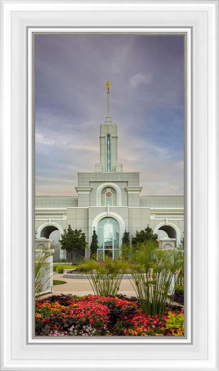Mount Timpanogos Temple Morning Garden
