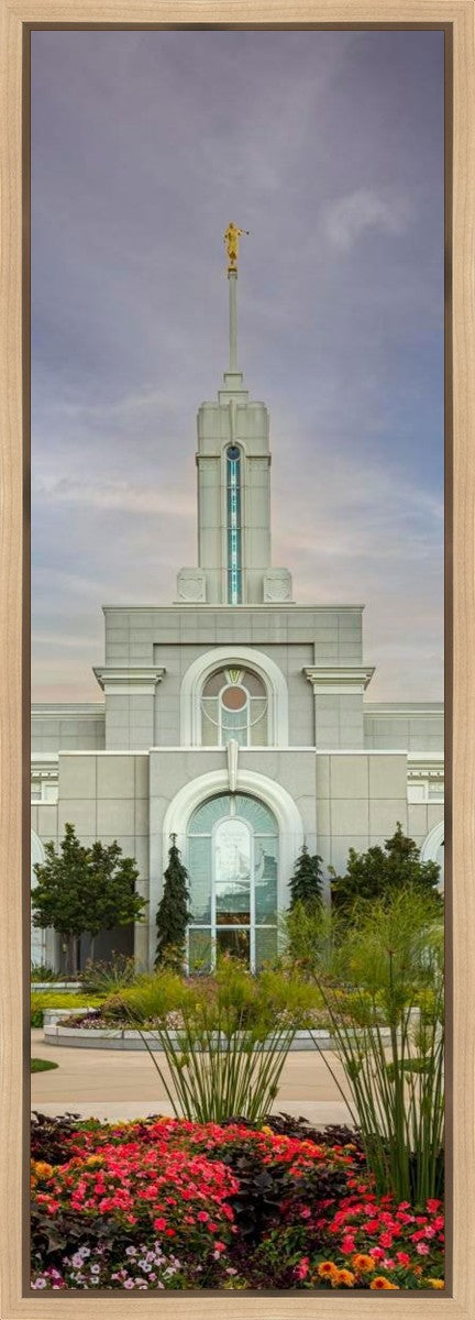 Mount Timpanogos Temple Morning Garden