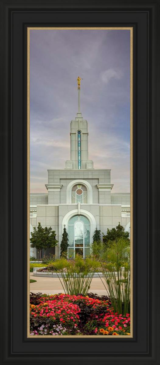 Mount Timpanogos Temple Morning Garden