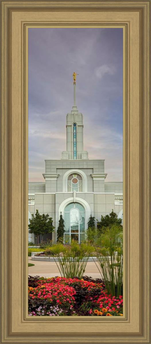 Mount Timpanogos Temple Morning Garden