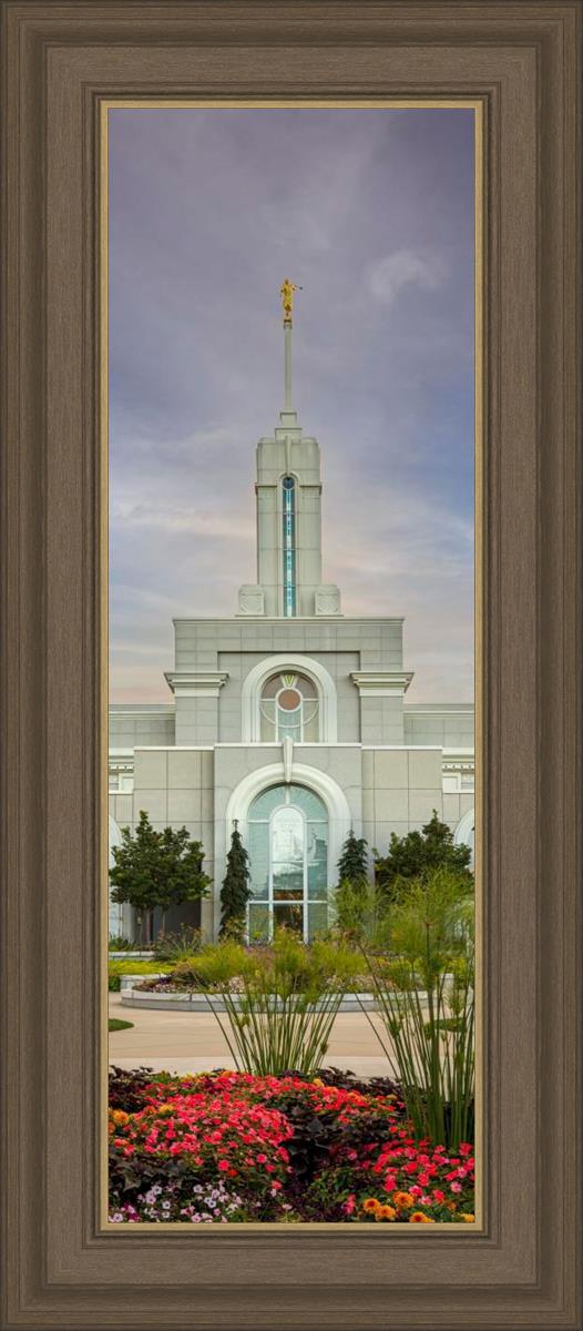 Mount Timpanogos Temple Morning Garden