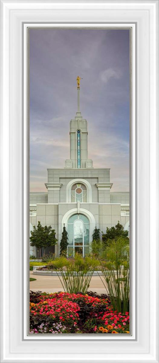 Mount Timpanogos Temple Morning Garden