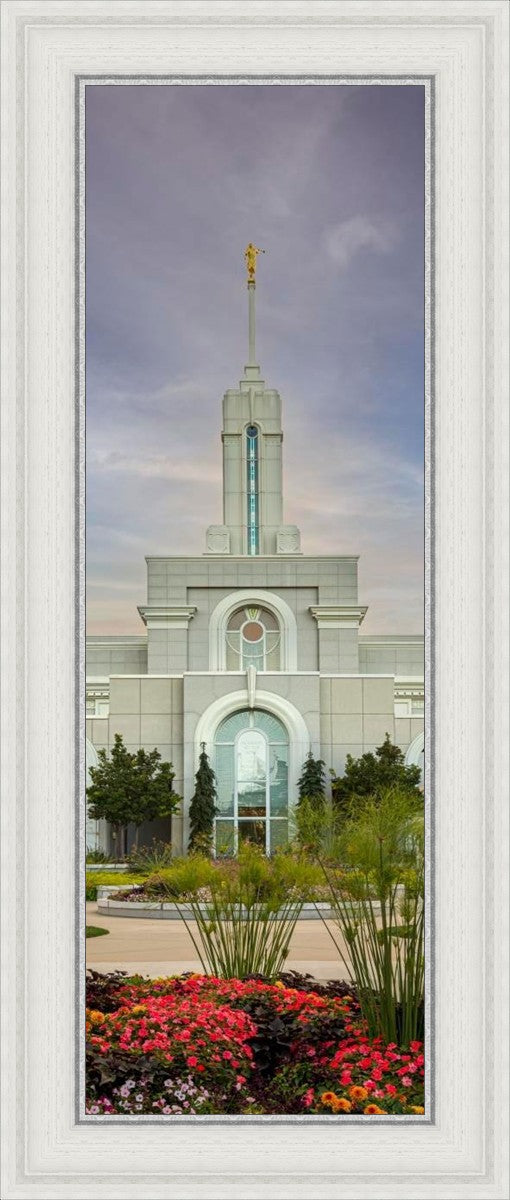Mount Timpanogos Temple Morning Garden