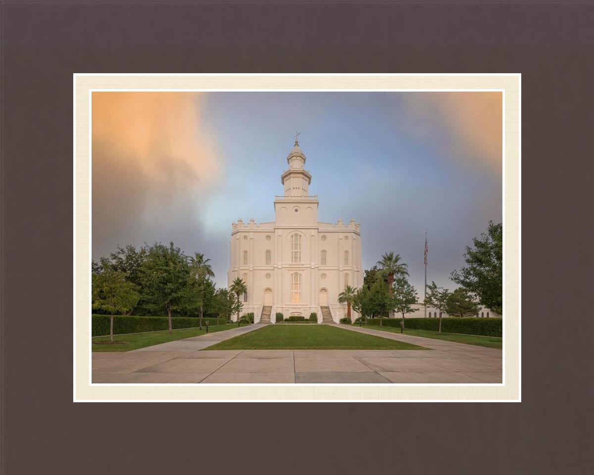 St George Temple Morning Light