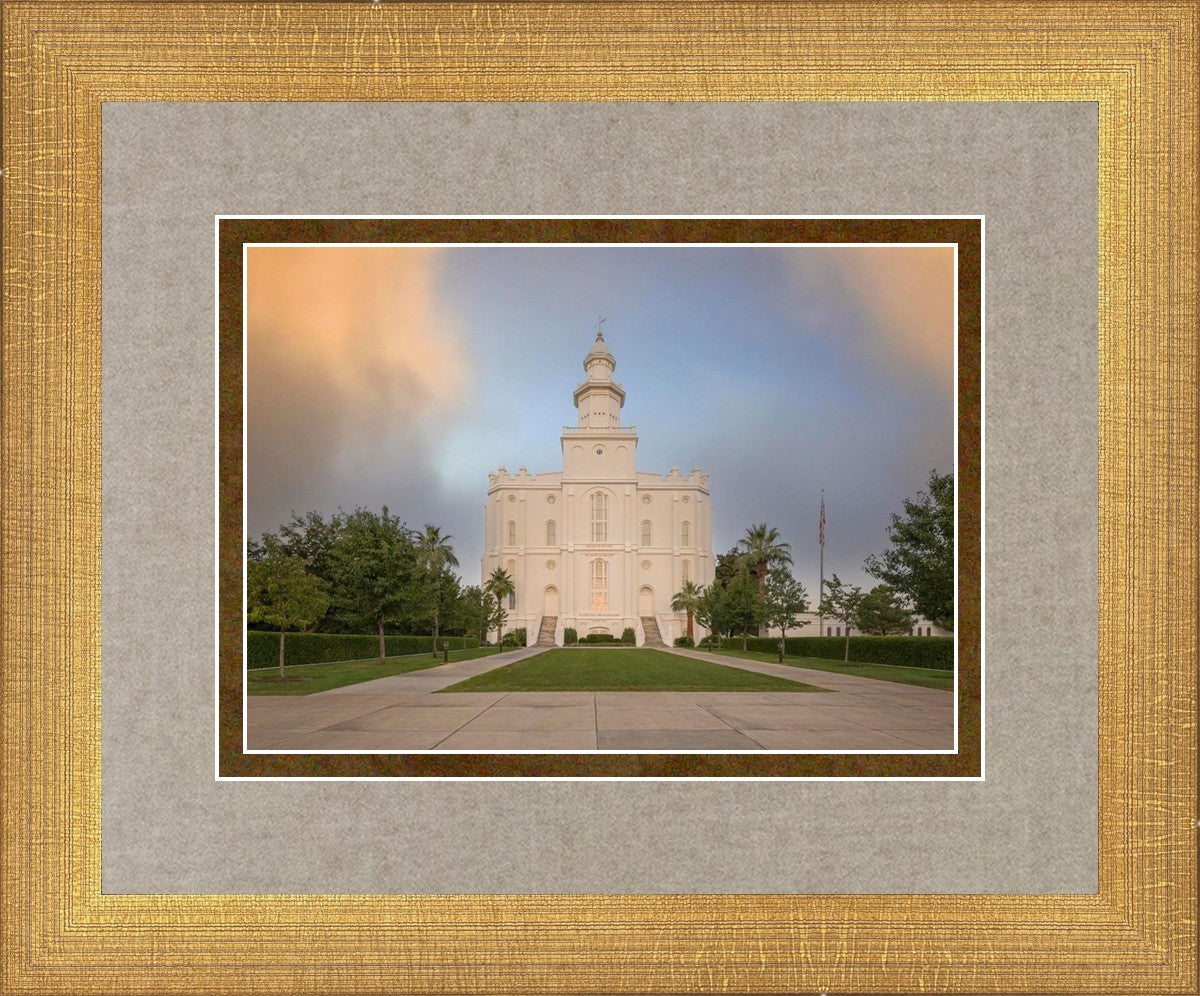 St George Temple Morning Light