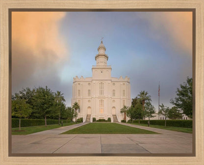 St George Temple Morning Light