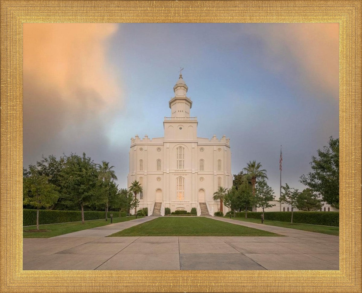 St George Temple Morning Light