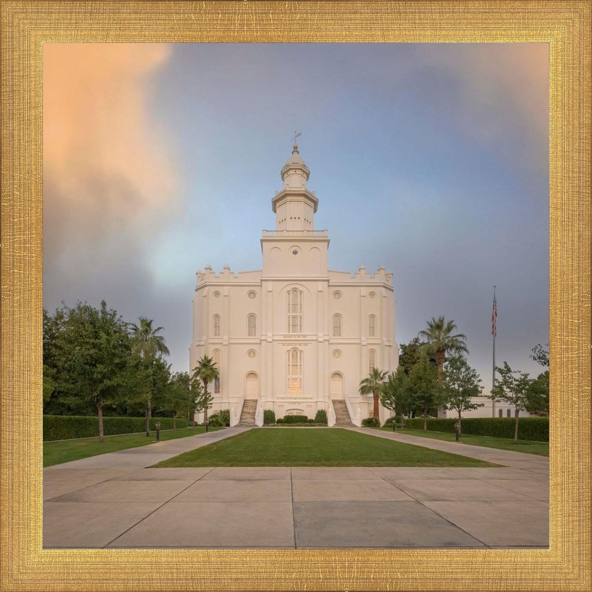 St George Temple Morning Light