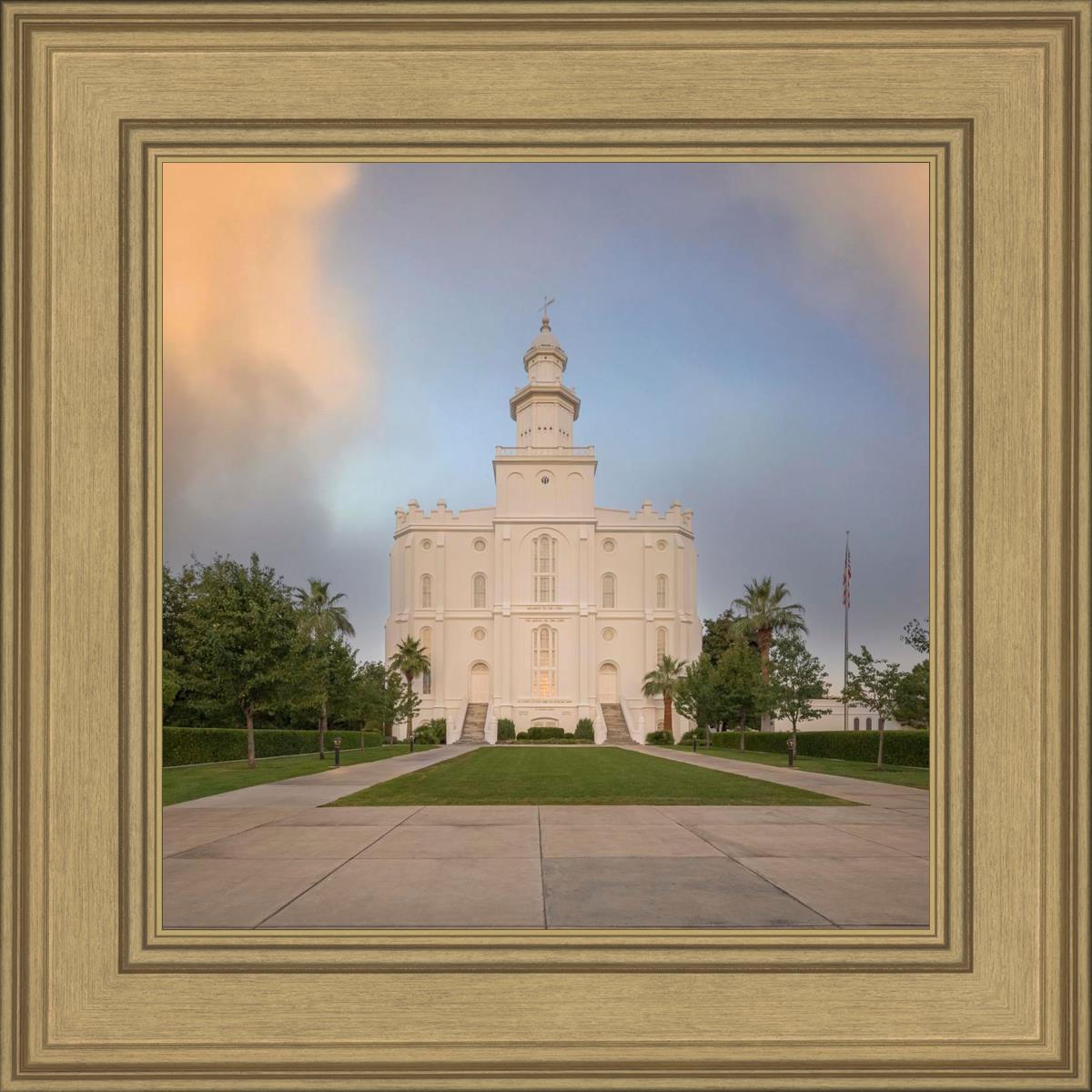 St George Temple Morning Light