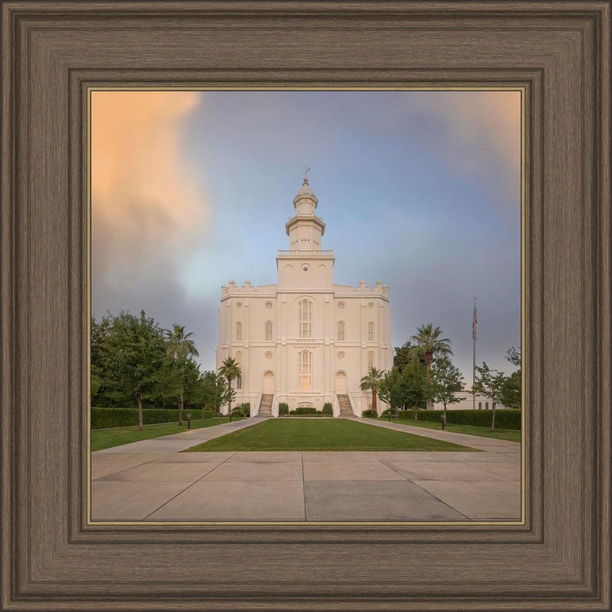 St George Temple Morning Light