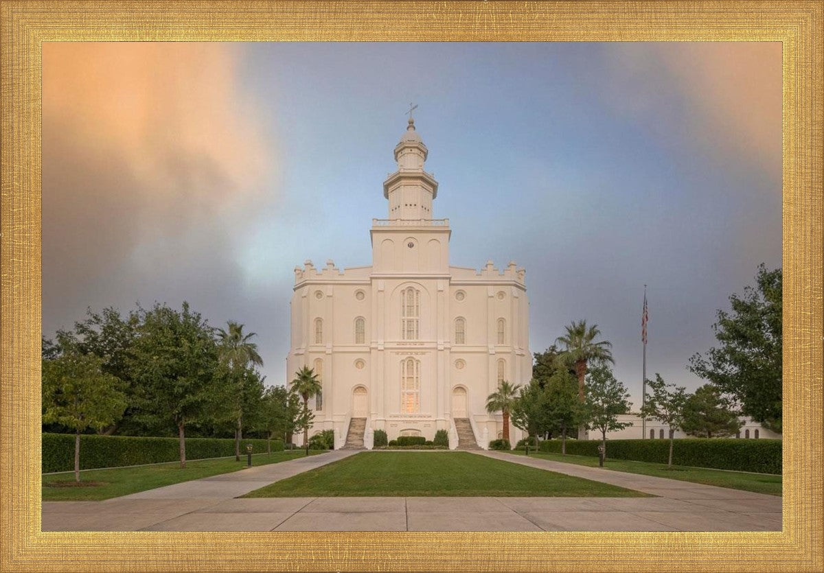 St George Temple Morning Light