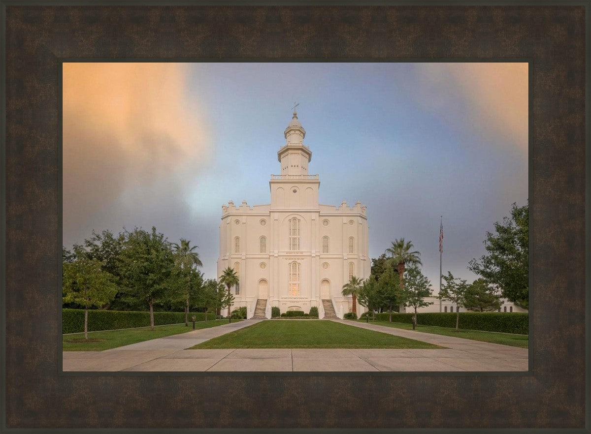 St George Temple Morning Light