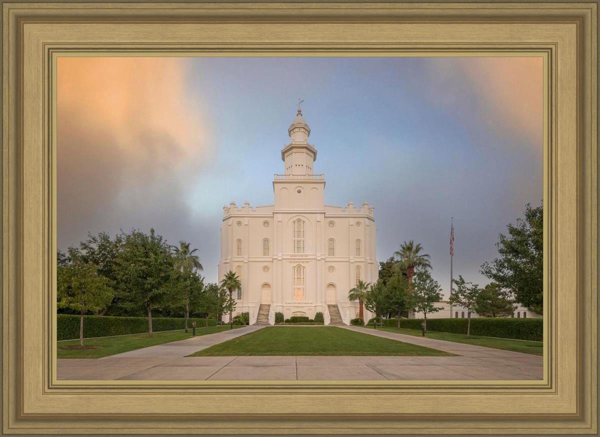 St George Temple Morning Light