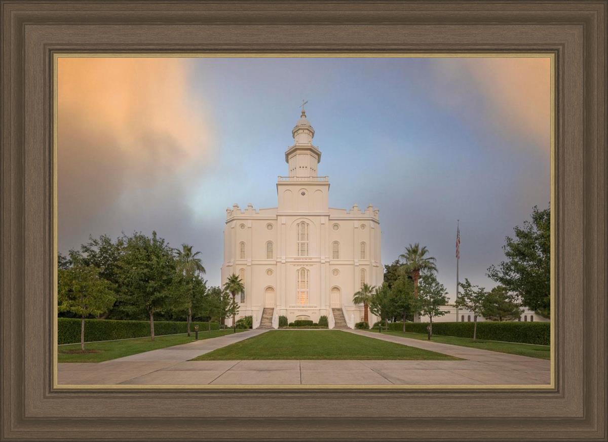 St George Temple Morning Light