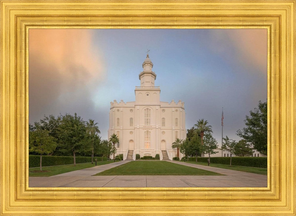 St George Temple Morning Light