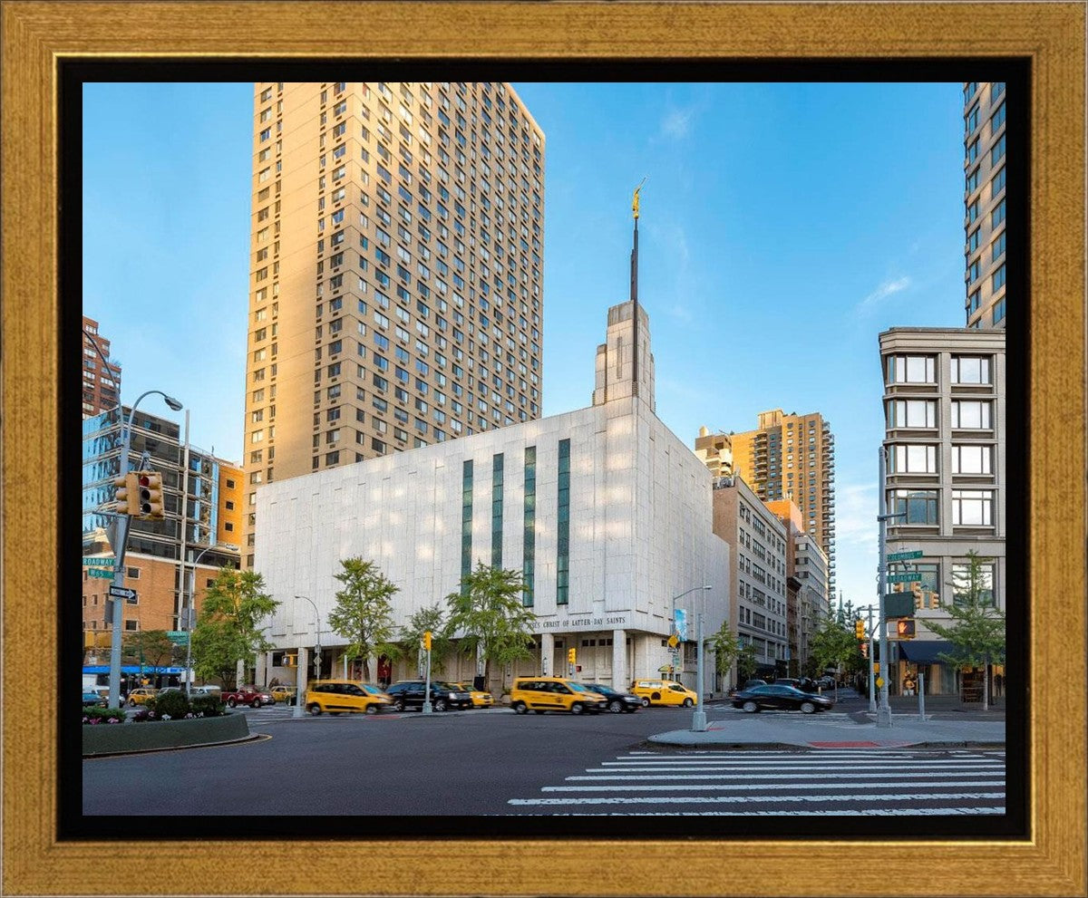 Manhattan Temple Golden Hour Gallery Wrap
