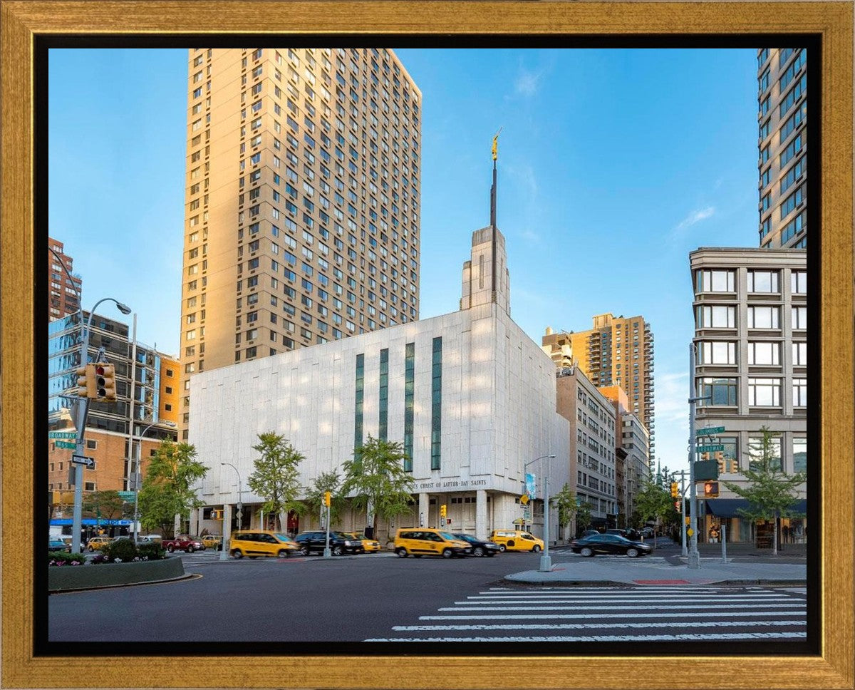 Manhattan Temple Golden Hour Gallery Wrap