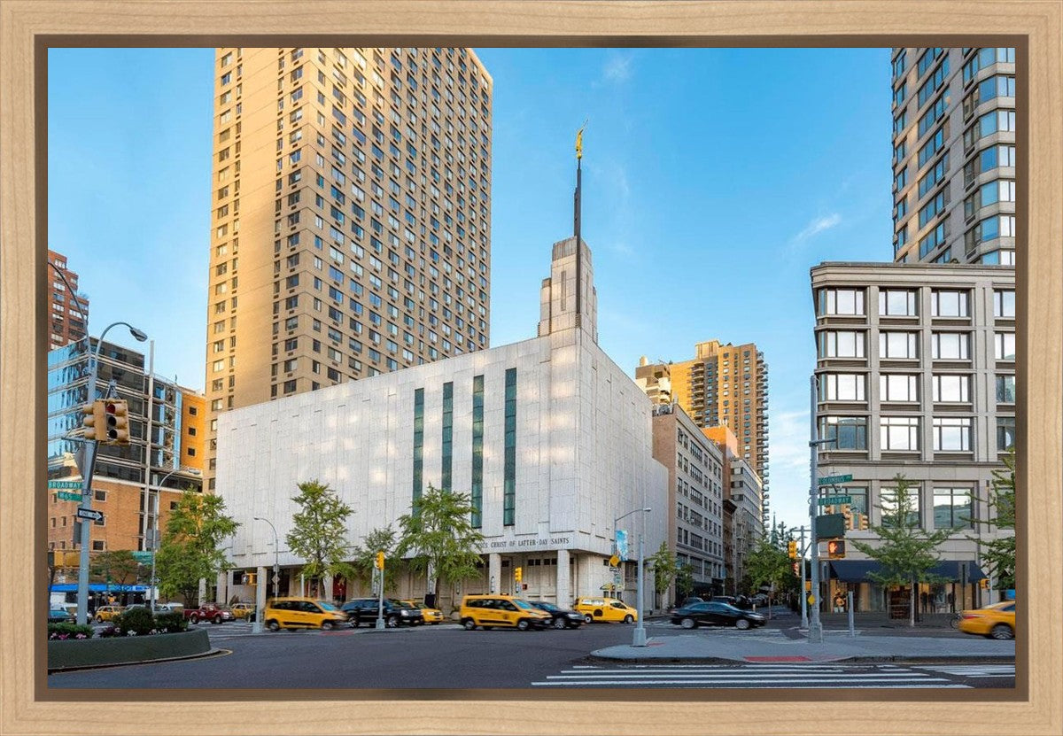Manhattan Temple Golden Hour Gallery Wrap