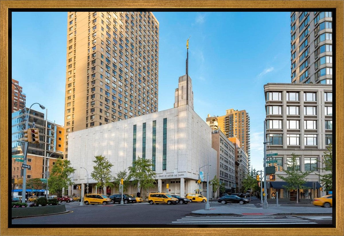 Manhattan Temple Golden Hour Gallery Wrap