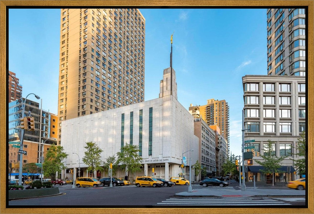 Manhattan Temple Golden Hour Gallery Wrap