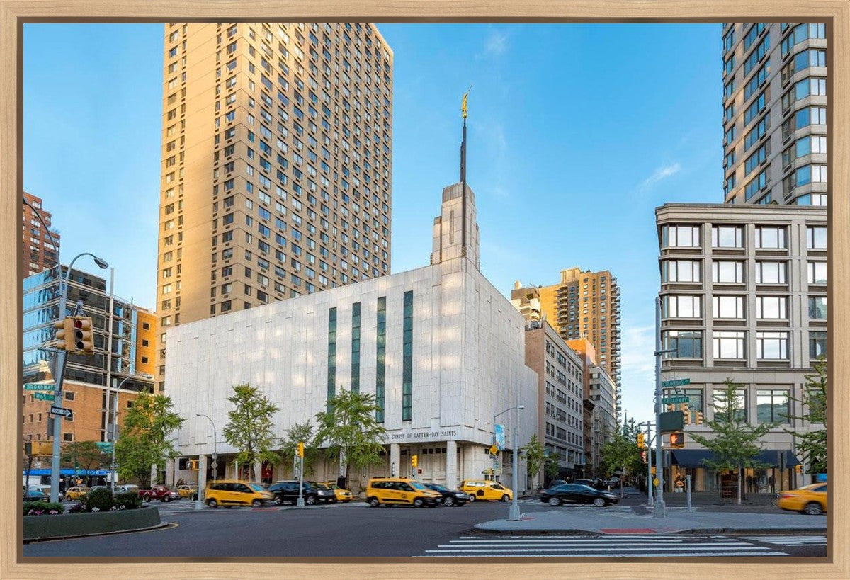 Manhattan Temple Golden Hour Gallery Wrap