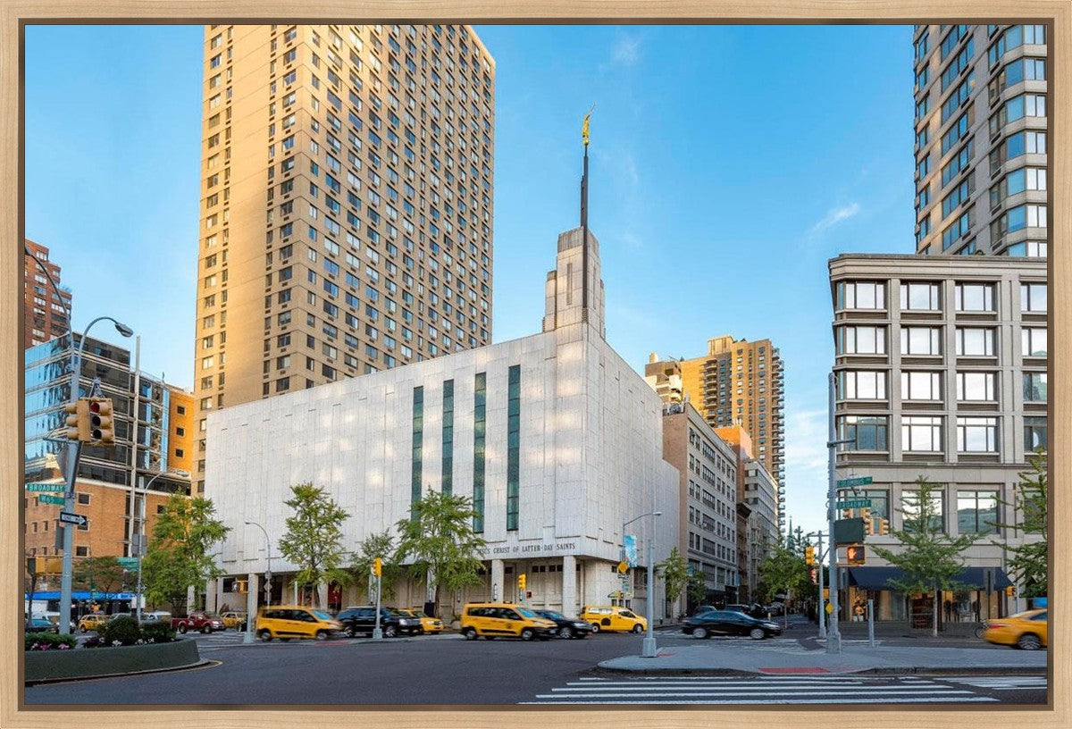 Manhattan Temple Golden Hour Gallery Wrap